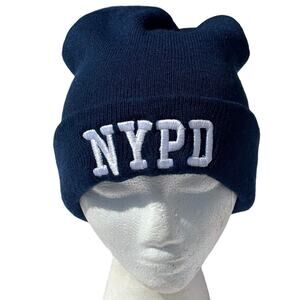 Blue NYPD Men's Beanie